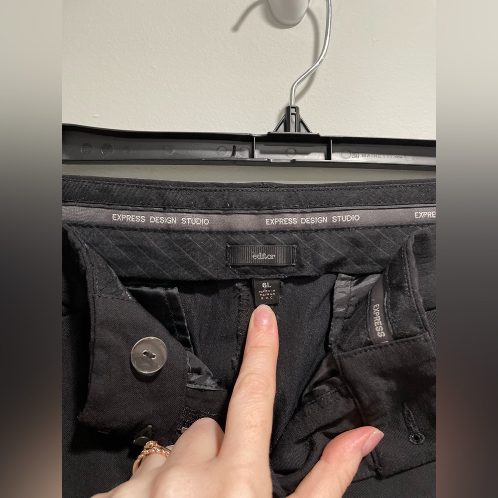 {Express} black Editor Pants Size 6L - Picture 3 of 5